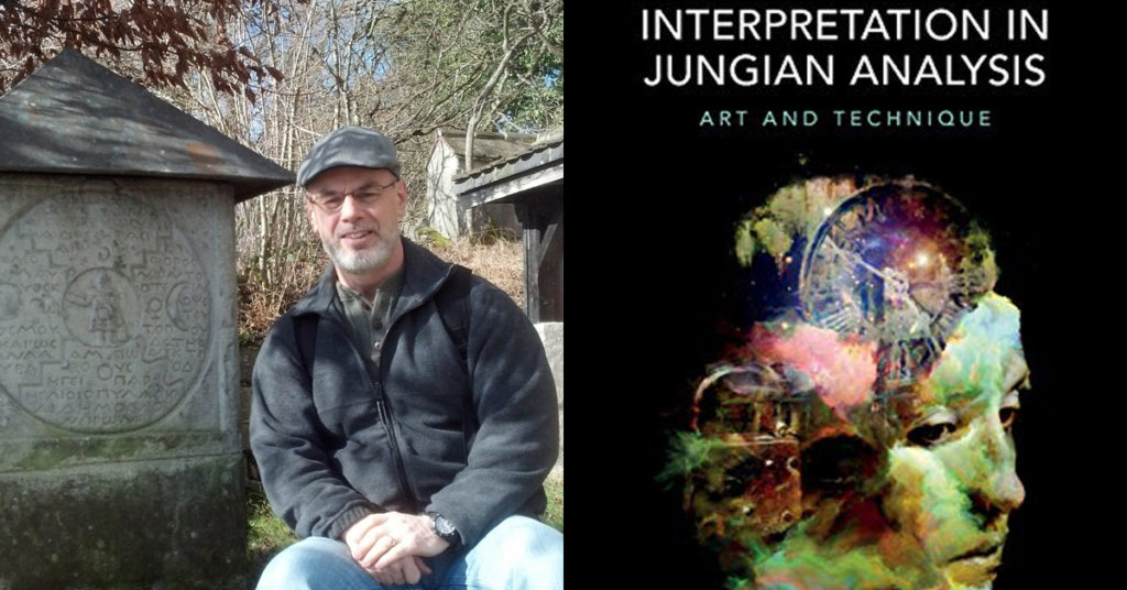 Author Mark Winborn is shown next to the cover of his book, Interpretation in Jungian Analysis.