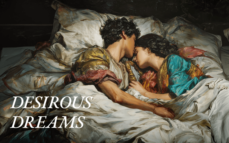 A couple in bed illustrate the theme of how to interpret dreams about sex.
